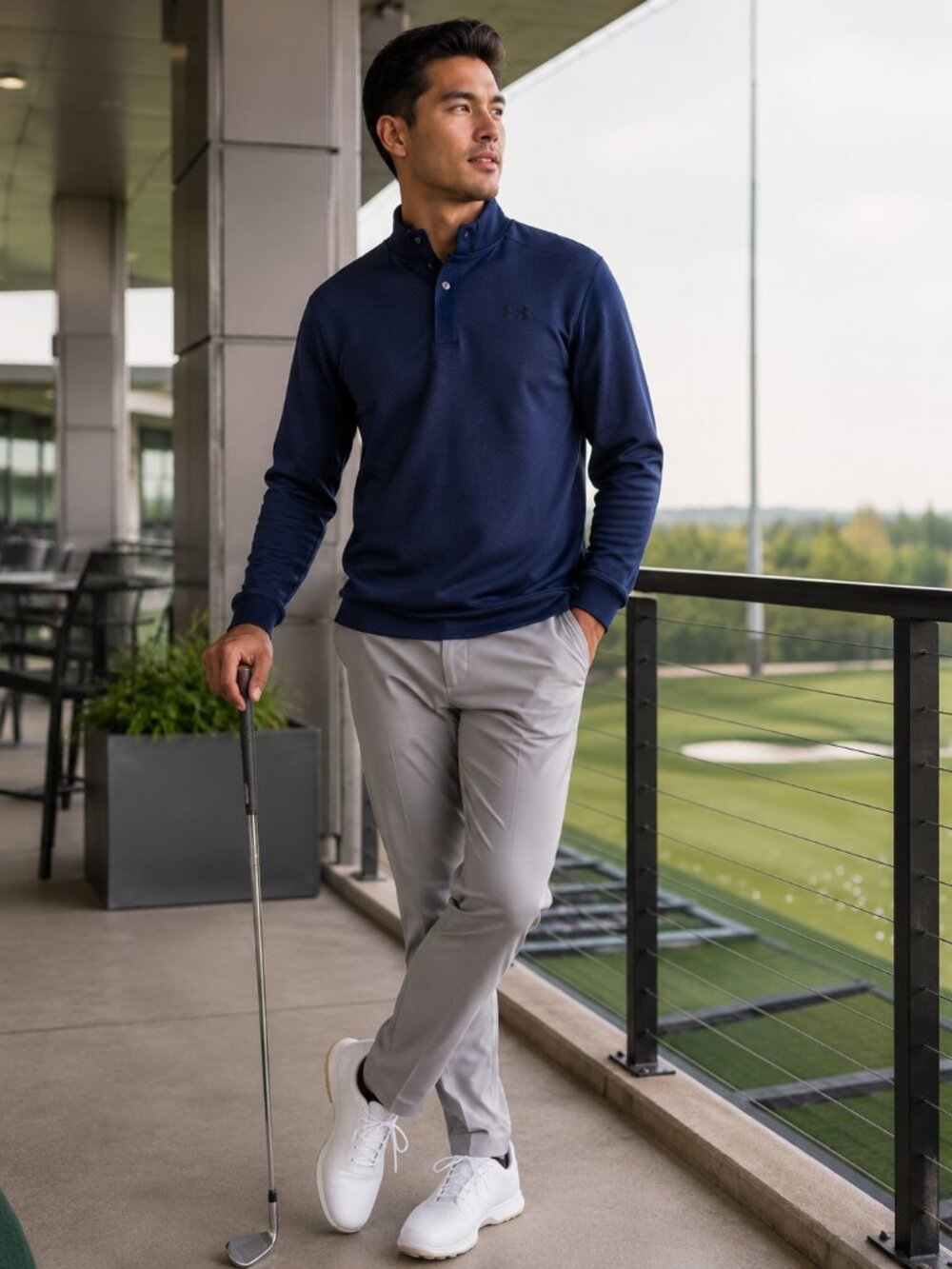 Under Armour Golf Snap Front Pullover | Men's Quarter Zip